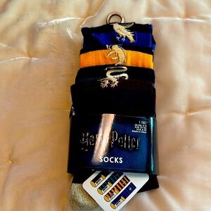 Harry Potter socks.  Collectible.  Bought in England. 4 pair.